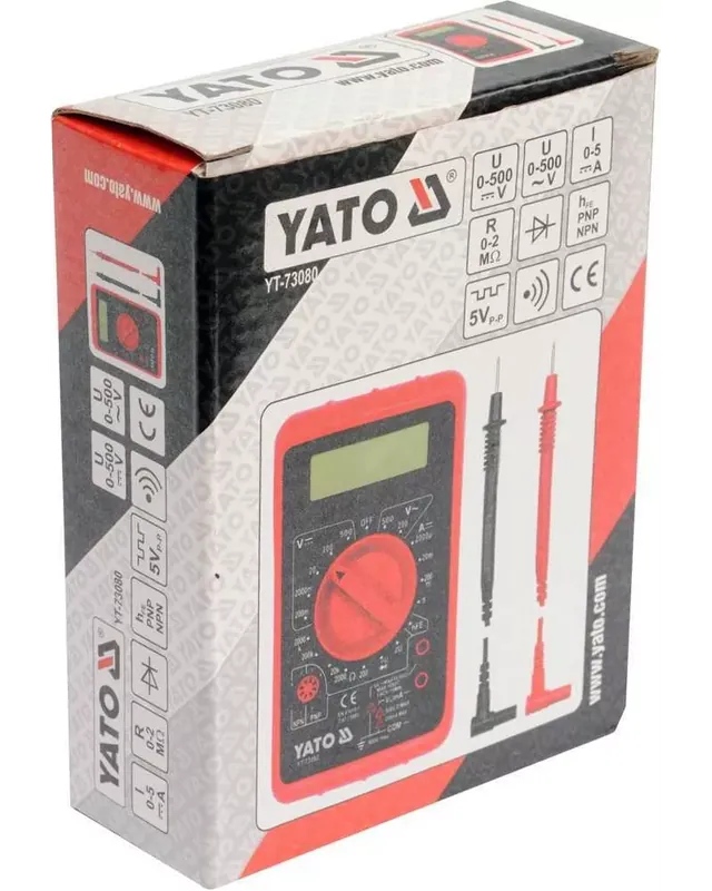 YATO YT-73080 MULTIMETR MIERNIK CYFROWY BUZER | Ekstra rabat