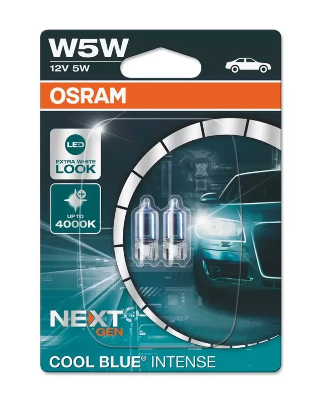Już w sprzedaży | ŻARÓWKA OSRAM COOL BLUE INTENSE W 5W 12V 2 SZT