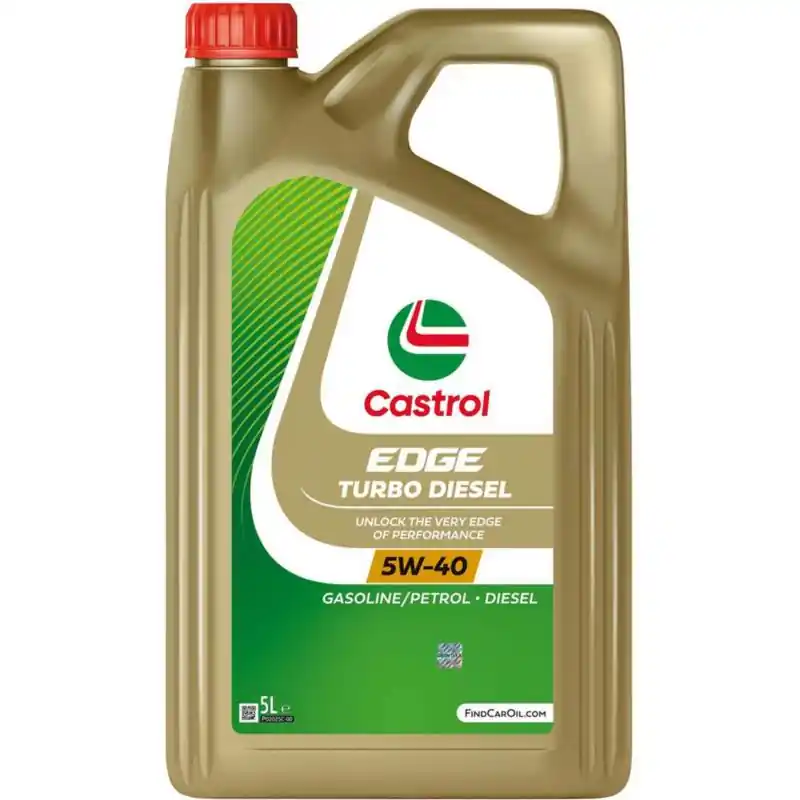 Wysoka jakość - CASTROL Edge Titanium Turbo Diesel 5w40 5L - syntetyczny olej silnikowy