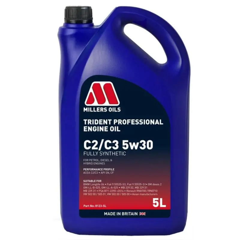 Cena promocyjna | MILLERS OILS Trident Professional C2/C3 5w30 5L - syntetyczny olej silnikowy