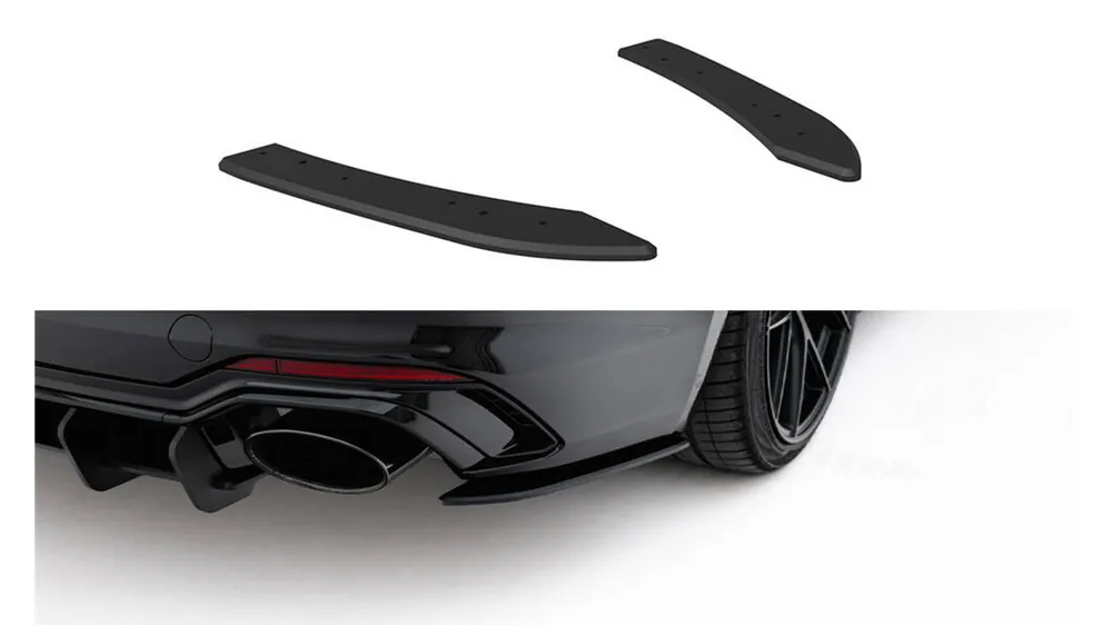 Zostało tylko kilka sztuk - Splitter Audi RS5 F5 Tył Boczne Street Pro Black-Red
