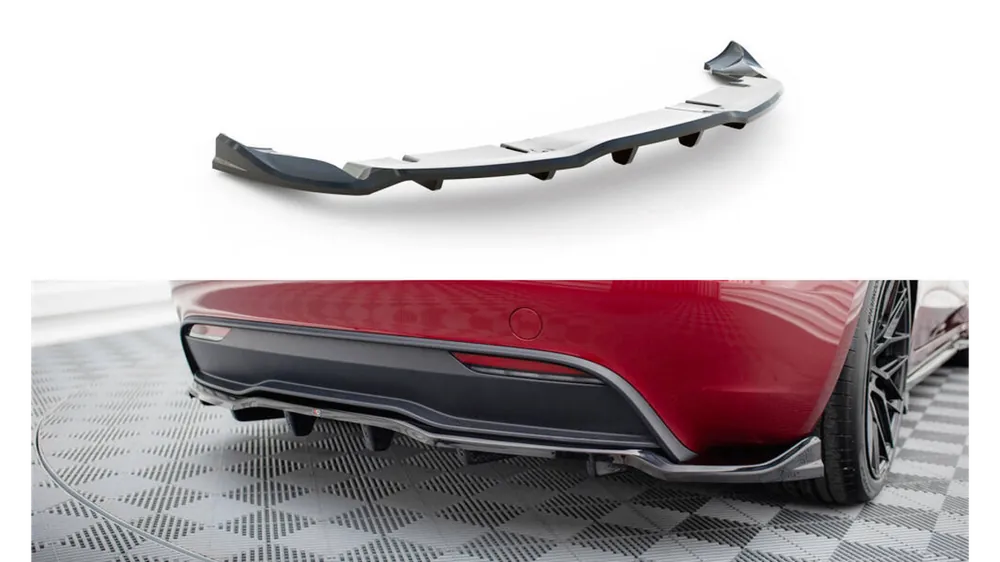 Bezpieczna płatność - Splitter Tesla Model 3 Project Highland Tył Środkowy z Dyfuzorem v.2