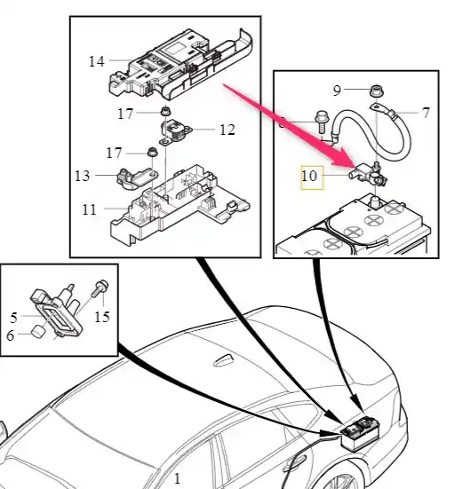 Klema akumulatora Volvo 31652054 - Supercena